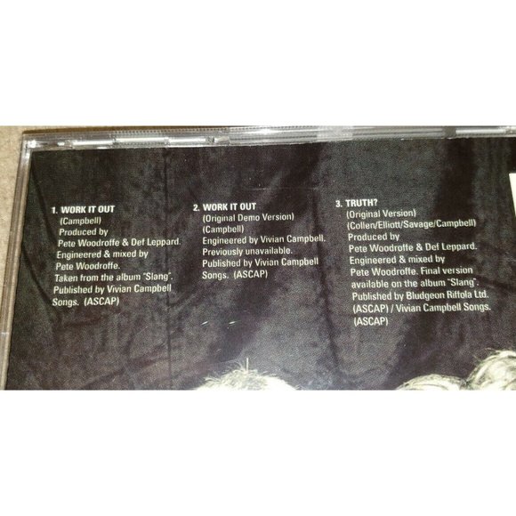 DEF LEPPARD limited edition import cd WORK IT OUT 3 tracks w/4 postcards - Picture 3 of 8